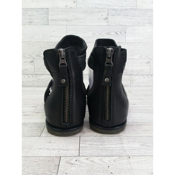 Women's OTBT Souvenir Strappy Sandals Black Gray Size 9.5 M Leather Shoes - Picture 7 of 13